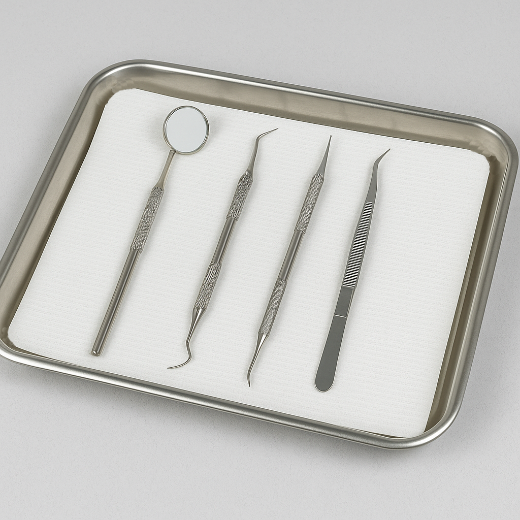 Dental Tray Covers 70g paper close up