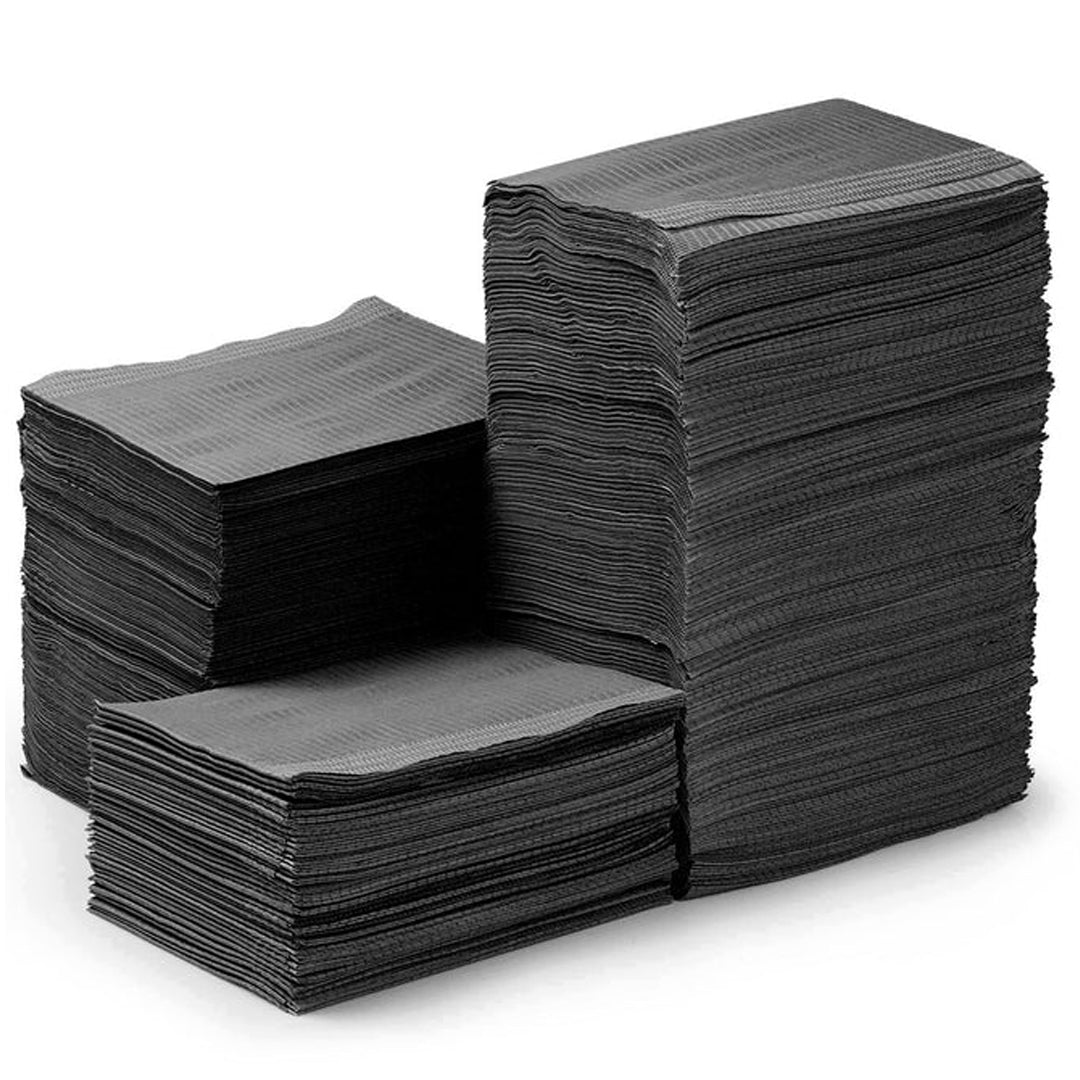 Black Disposable Dental Bibs Quantity 500