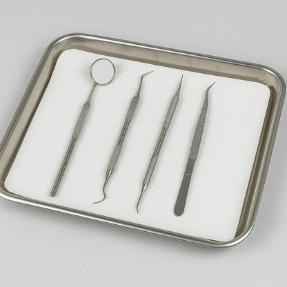 Dental Tray Covers 70g paper close up