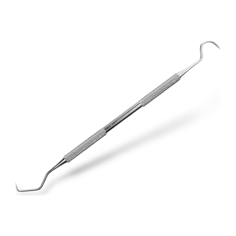 GoldGreen Dental sickle scaler and explorer combo, stainless steel